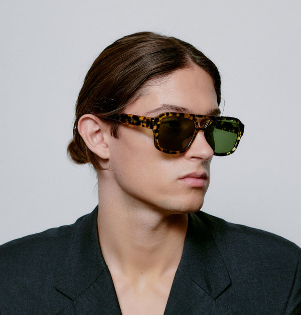 Kaya / Black Yellow Tortoise & Graphite Green Lens - Shade Files